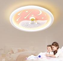 LED vaikiškas lubų šviestuvas, Astronauto mėnulio lubų šviestuvas, reguliuojamas su nuotolinio valdymo pulteliu, miegamojo lubų vaikų darželio apšvietimas Berniukai Mergaitės Mergaitės Vaikai Šviestuvai Lubos Vaikų kambario miegamojo šviestuvas, 50 cm, ro