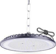 LED UFO salės apšvietimas 200 W High Bay Light 6500 K Cool White su grandine LED UFO pramoninis šviestuvas prožektorius dirbtuvių apšvietimas dirbtuvėms ir gamyklų salėms