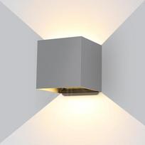 Ledmo 20 W sieniniai žibintai vidaus / lauko 3000 K sieninis šviestuvas aukštyn ir žemyn reguliuojamas šviesos spindulys 2000LM LED lauko žibintai pilka IP65 atsparus vandeniui