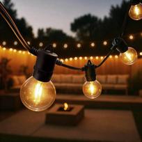 Ledvion - LED pasakų žibintai lauko, 16,5 m, IP54, 9 W, 2200 K, 12 V, šiltai balta, lauko pasakų žibintai, sodo apšvietimas, atsparūs vandeniui