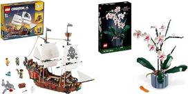 LEGO 31109 Creator "3-in-1" piratų laivo rinkinys ir 10311 "Icons Orchidėja