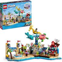 LEGO 41737 Friends Strand-Erlebnispark, Kirmes-Set mit Technic-Elementen, Delfin, Schildkröte & Seepferdchen Karussell, fortgeschrittenes, technisches Bau-Spielzeug für Kinder ab 12 Jahren & Teenager