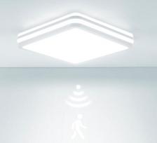 LEZOE LED lubų šviestuvas su judesio jutikliu IP65 atsparus vandeniui 12 W / 18 W 2700 lm 150 (Lm/W) jutiklio lubų šviestuvas 3000 K / 4000 K / 6500 K drėgnų patalpų apšvietimas Idealiai tinka vonios kambariui, garažui, rūsiui, prieškambariui, balkonui, k