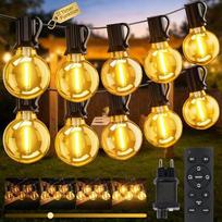 Lichterkette Außen Strom 30m, Dimmbar & Timer LED Lichterkette Outdoor mit Fernbedienung, IP65 Wasserdicht Lichterketten Glühbirnen, Außenbeleleuchtung für Garten Pavillon Terrasse Balkon Party Draußen