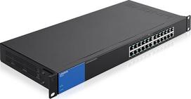 Linksys LGS124P-EU Verslo 24 prievadų nereguliuojamas Gigabitinio tinklo komutatorius su 12 PoE+ prievadų