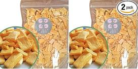 Liofilizuoti džiovinti mangai XL 300 g be pridėtinio cukraus mangai Liofilizuoti vaisiai mangai Džiovinti sausi vaisiai be priedų Džiovinti sausi mangai ZingyZoo (2 pakuotės)