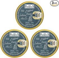 LOS PEPERETES x3 "Lata Lubina" jūros ešerys Albariño padaže 120g | Galisijos gurmanų konservai | Baltoji žuvis vyno padaže | Amatininkų produkcija