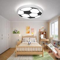 Lubų šviestuvas LED lubų šviestuvas plokščias 24 W reguliuojamas futbolas 2400 LM IP44 modernus itin plonas LED šviestuvas luboms gyvenamajame kambaryje miegamajame vonios kambaryje prieškambaryje balkone mergaičių berniukų vaikų kambaryje skersmuo 30 cm