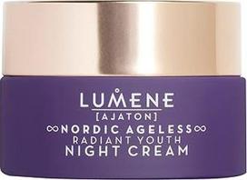 LUMENE Nordic Ageless [Ajaton] Spindintis jaunystės naktinis kremas | Atjaunina ir regeneruoja odą per naktį | Su Šiaurės beržų sultimis ir antioksidantais, kad oda atrodytų jaunatviškesnė | 50 ml