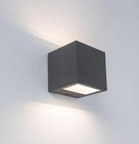 LUTEC lauko LED modernus sieninis šviestuvas, aliuminio nerūdijantis lauko sieninis šviestuvas, 850LM 4000K Cool White lauko sieninis žibintas, atsparus vandeniui, skirtas lauko durims, kiemui, sodui, miegamajam