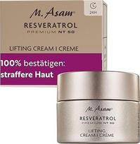 M. Asam Resveratrol Premium NT50 Lifting Cream (50 ml) - kremas nuo senėjimo, su hialuronu, drėkinamasis kremas visiems odos tipams