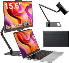 MAGICRAVEN Nešiojamieji monitoriai 15,6 colių 1080P FHD nešiojamojo kompiuterio ekrano išplėtimo monitorius IPS ekranas, nešiojamojo kompiuterio monitorius su garsiakalbiu, nešiojamojo kompiuterio / kompiuterio / telefono / PS45 / X-Bo ekranas su HDMI / U