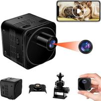Mini kamera "WiFi", 4K UHD mini kamera su "WiFi", naktinio matymo ir judesio aptikimo funkcijomis, mini WLAN kamera su ilgalaikio naudojimo baterija