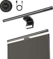 Monitoriaus lempa 42cm su kabeliu, 1300LM Blendschutz Augenschutz LED Bildschirm Lampe Usb, Asymmetrische Screenbar Monitor Leuchte Dimmbar, 5 Farbtemperaturen & Pausen-Timer