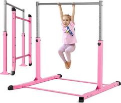 Mosebears Gymnastikstange, Heimgymnastikausrüstung für Kinder im Alter von 3-15 Jahren, stabile Stahlkonstruktion, rutschfest, einfach zu montieren, 90 bis 150 cm, höhenverstellbar