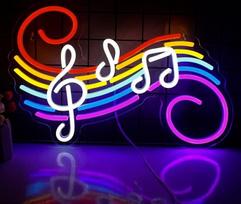 Muzikinė pastaba Neon ženklas LED ženklas šviesos sieninis dekoras Muzikinė pastaba Neon ženklas Muzikinis Neon ženklas Muzikinė neoninė šviesa su USB maitinimo baras, muzikos šalis, naktinis klubas, studija, dovana