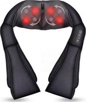 Nackenmassagegerät mit Shiatsu & Wärme, 3D Massageköpfe 3 Modi, Kabelgebundenes PU-Leder Massage für Nacken & Schultern, Shiatsu Massagegerät für Auto Zuhause Büro, Perfect Geschenk für Männer Frauen
