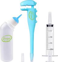 Naminių gyvūnėlių tablečių dozatorius su 20 ml švirkštais ir maitinimo buteliuku katėms, šunims ir mažiems gyvūnams (mėlynas)