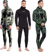 Neopreno nardymo hidrokostiumas 3 mm Žiemos šiltas vyrai Hood Surfing priekinis Zip Snorkelling Spearfishing Hood nardymo kostiumas