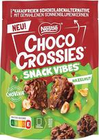 Nestlé CHOCO CROSSIES Snack Vibes Hazelnut, traškūs kukurūzų dribsniai ir traškūs lazdyno riešutų gabalėliai, švelniai tirpstantys ChoViva, pakuotė po 1 (1 x 100 g)