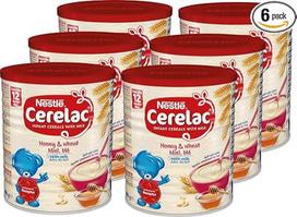 Nestlé CERELAC pieniškų grūdų košė su medumi - pasaulinė kūdikių košė Nr. 1, nuo 12 mėnesių, 6 vnt. (6 x 400 g)