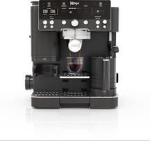 Ninja Luxe Premier 3-in-1-Kaffeemaschine mit Mahlwerk und Aufschäumer für Latte, Cappuccino & Espresso, einfache Handhabung, 4 Voreinstellungen zum Aufschäumen, Mitternachtsschwarz, ES601EUBK