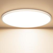 OUILA LED lubų šviestuvas plokščias apvalus - skersmuo 50 cm Lubų šviestuvas LED 48 W 4000 K 4800 LM IP44 Vandeniui atsparus vonios kambario šviestuvas Virtuvės šviestuvas Lubų šviestuvas Neutrali balta spalva, skirtas virtuvei Vonios kambarys Miegamasis