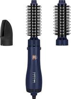 PARWIN PRO BEAUTY 3-in-1 karšto oro šepetys, plaukų stiliatorius, plaukų džiovintuvas, plaukų stilizavimo šepetys vienu žingsniu, greita apimtis, garbanojimas, tiesinimas, 3 temperatūros, keramika, jonų priežiūra, 1100 W, prūsiškai mėlyna