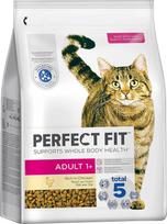 PERFECT FIT kačių krepšys Adult 1+ su vištiena 1 x 2,8 kg
