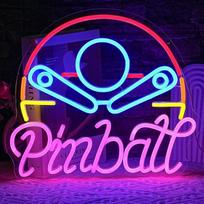 Pinball neoninis ženklas Verslo žaidimas Neoninė šviesa Spalvinga LED neoninė šviesa USB žaidimas Neoninė šviesa miegamajam Žaidimų kambarys Prekybos centras Žaidimas Miestas Žmogus urvas dekoracijos
