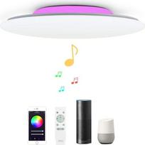 Plafoniera LED Compatible with Amazon Alexa Google Home Con Bluetooth Altoparlante Telecomando Luce Regolabile Cambia Colour RGB Lampada Da Soffitto WiFi Intelligent Per Camera Da Lettoletto 36 W Diameter 40 cm