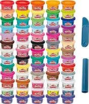 Play-Doh 65 Jahre Vielfalt Pack mit sortierten Knetsorten für Kinder ab 3 Jahren, 28g-Dosen