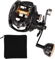 PolyGen Fishing Baitcasting-Rolle mit importierten Lagern für geräuscharme Leistung, Angelrolle aus Kohlefaser mit verlängertem Kipphebel, rechte Hand