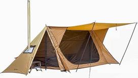 POMOLY Kempingo karšta palapinė Bushcraft palapinė Stovehut 70 3.0 Prieglauda su 4 stulpais 1-2 žmonėms Žygiai su kuprine