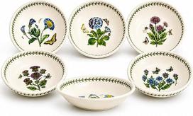 Portmeirion Botanikos sodo sriubos dubuo, įvairūs motyvai - 6 vnt., 20 cm skersmens