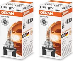 Premium LED 2 x halogeninės lemputės H15 Osram 64176 15/55 W PGJ23t-1 Original Line