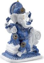 Puckator White and Blue Ganesh Meditation Ganesh Idol Statulos Statulos namams Ganapati Ganpati Indian Decoration Home Hindu Dovanos Dovanos moterims