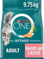 PURINA ONE Bifensis sausas maistas su lašiša suaugusioms katėms 1 pakuotė (1 x 9,75 kg)