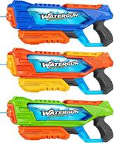 Quanquer 3 Stück 1000 ml Wasserpistole Große Reichweite für Kinder Erwachsene, Schnellbefüllung Wasserspritzpistole mit 10 m Reichweite, Ideales Sommergeschenk für Pool, Strand und Wasserschlachten