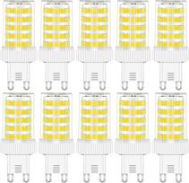 RANBOO G9 LED lemputė 10 W, pakeičianti 80 W halogenines lemputes, 800 LM, šaltai balta, 6000 K, kintamosios srovės 220-240 V, LED lemputės šviestuvams, sieniniams šviestuvams, šaldytuvams ir gartraukiams, nestabdomos, 10 vnt. pakuotėje