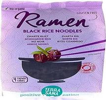 RAMEN PASTA Juodųjų ryžių makaronai BE GLUTENŲ ORGANINIAI 280 g TERRASANA