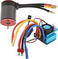 RC bešepetėlinis variklis, atsparus vandeniui, didelis sukimo momentas, 120A ESC, 3600-5200KV, skirtas RC automobiliams, dronams, lėktuvams