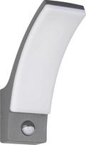 Reality Leuchten Beja R23359142 LED lauko sieninis šviestuvas Lieto aliuminio akrilo baltos spalvos su 12,5 W LED judesio jutikliu