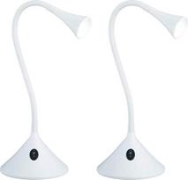 Reality Leuchten LED Tischleuchte und Wandleuchte Viper R52391101, Kunststoff weiß, inkl. 3 Watt LED (Packung mit 2)