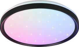RGB LED lubų šviestuvas gyvenamojo kambario lempa juoda Dimmable Starlight naktinė šviesa skersmuo 39 cm
