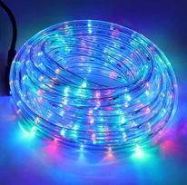 RGB LED šviesos vamzdis lauke, 10 m, 36 LED/m, atsparus vandeniui, įvairiaspalviai LED žibintai, skirti terasai, svetainei, Kalėdoms, vakarėlių dekoravimui