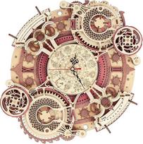 ROKR sieninis laikrodis 3D medinė dėlionė Suaugusiųjų Zodiako laikrodis Stalo apdaila Dovana vyrams moterims (LC601)