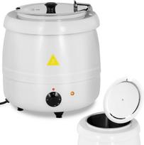 Royal Catering Nerūdijančio plieno "cool-touch" elektrinis sriubos termosas 400 W 10 l 35-80C baltas