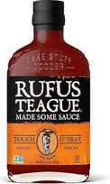 Rufus Teague Touch O' Heat BBQ Sauce 432 g - saldžiai aštrus barbekiu padažas su dūmo prieskoniu - grilio padažas mėsainiams, šonkauliukams ir BBQ - dovana vyrams, BBQ pakuotė, grilio padažas grilio padažų dovanų rinkinyje