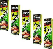 S&B® aštrūs krienų makaronai su vasabiais | Wasabi makaronų prieskonių padažo tūbelė - 5 x 43 g